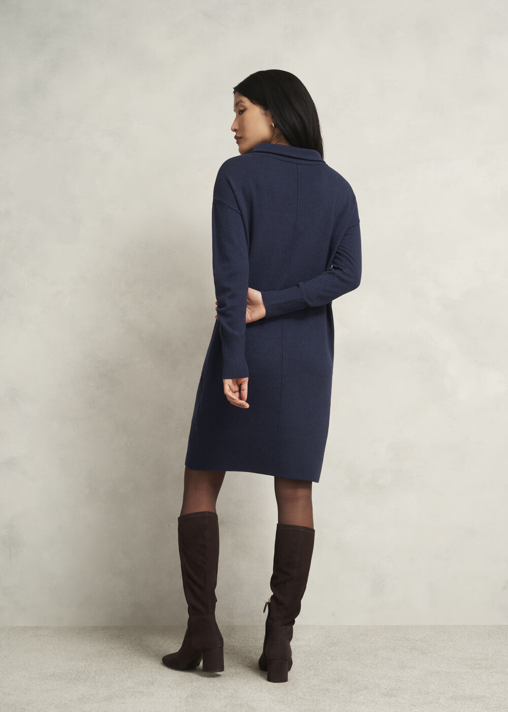 Audrey Knitted Dress, Hobbs Midnight, hi-res