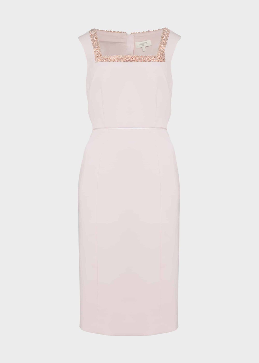 Miranda Shift Beaded Dress, Pink, hi-res