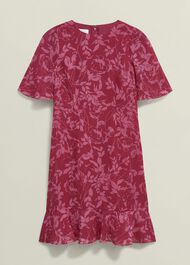 Iona Textured Dress, Pink Multi, hi-res