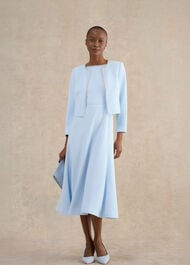 Beatrix Embellished Trimmed Jacket, Pale Blue, hi-res