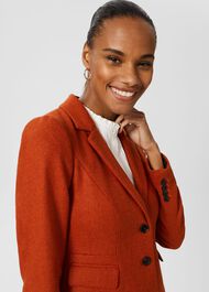 Hackness Wool Jacket , Orange, hi-res