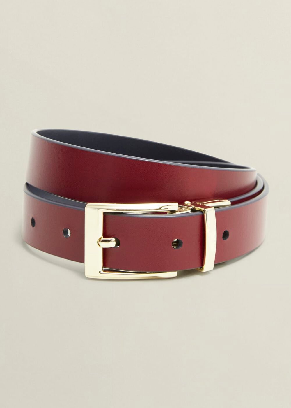 Pauline Reversible Hip Belt, Navy Red, hi-res
