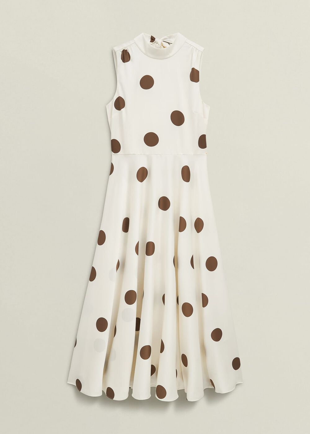 Petite Mia Spot Dress, Ivory Brown, hi-res