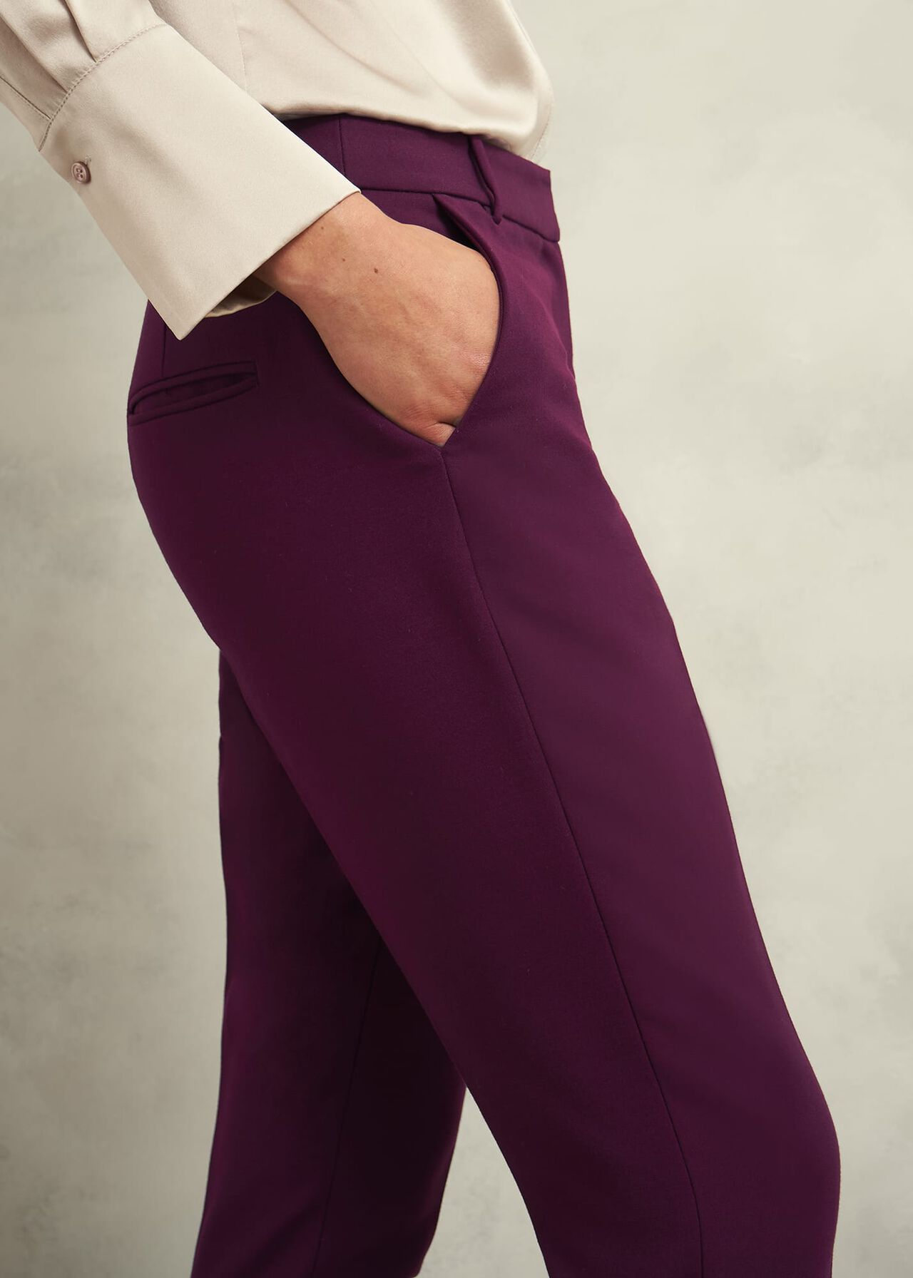 Petite Sami Pants, Warm Plum, hi-res