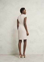 Oriana Tweed Dress, Oyster, hi-res