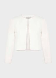 Elize Textured Jacket, Ivory, hi-res