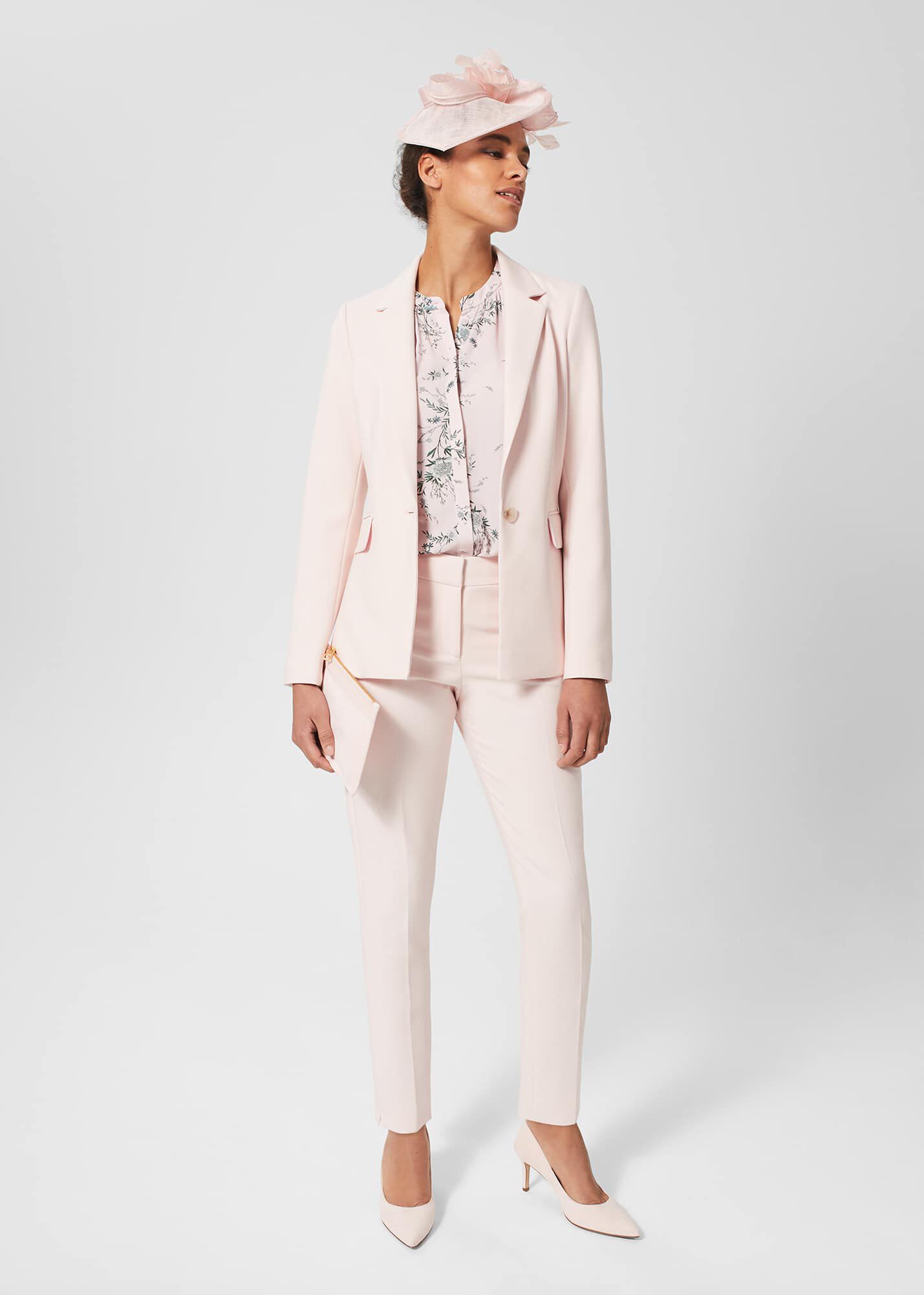 Vetono Linen Trousers in Pale Pink — Diana Boutique Ladies Fashion