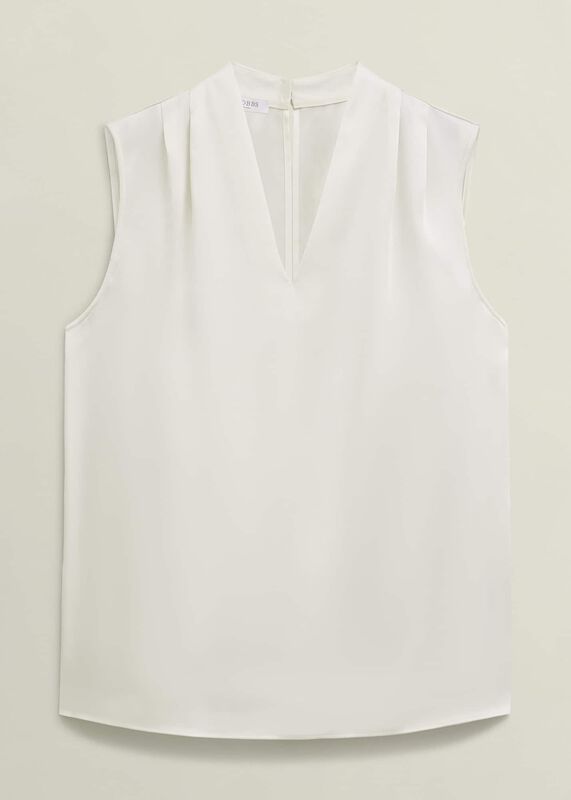 Ivory Nina Satin Blouse