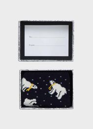 Polar Bear Socks, Navy, hi-res