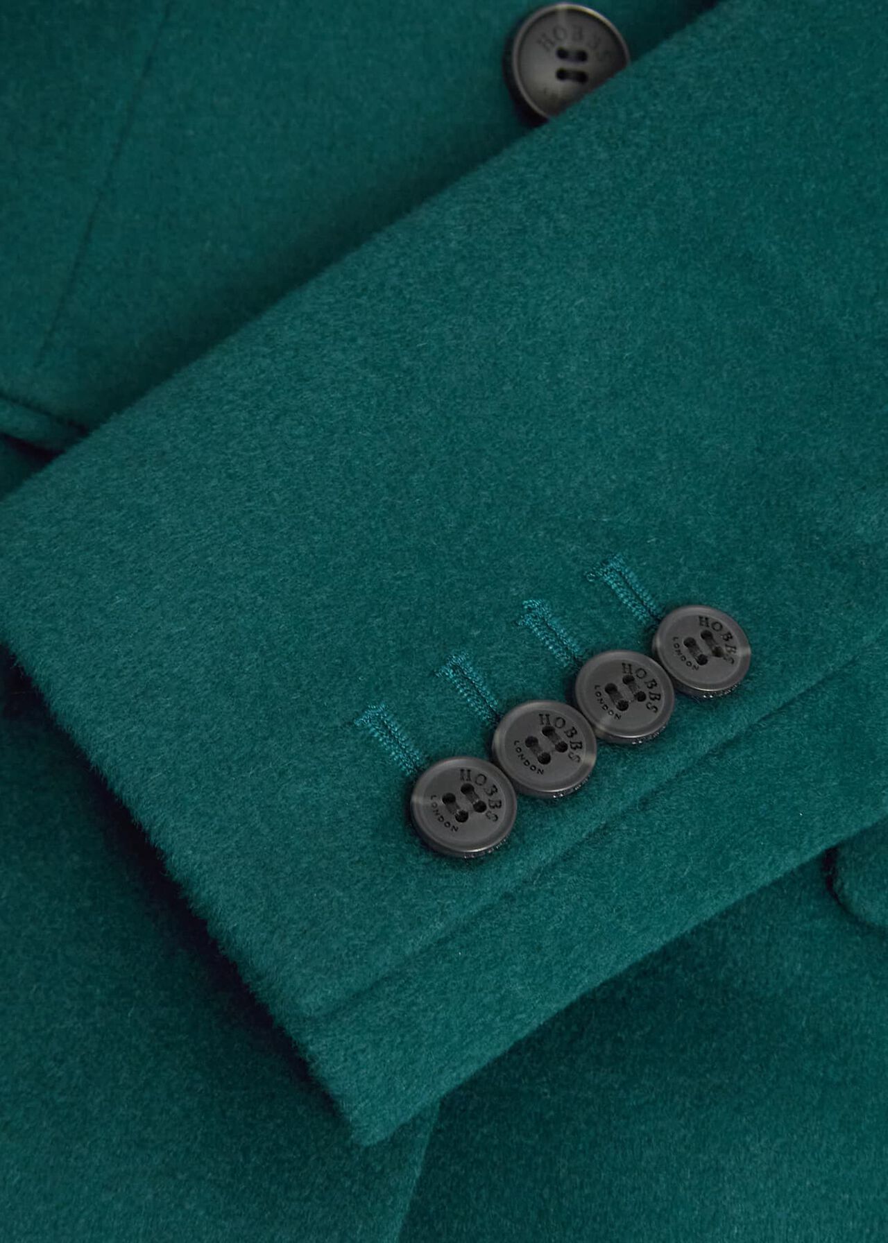 Petite Cavendish Wool Coat, Kyanite Green, hi-res