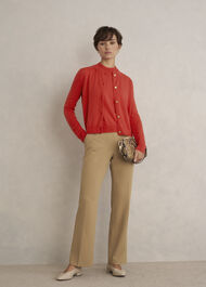 Priya Cardigan, Hibiscus Red, hi-res