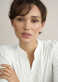 Bette Stud Earrings, Ivory Gold, hi-res