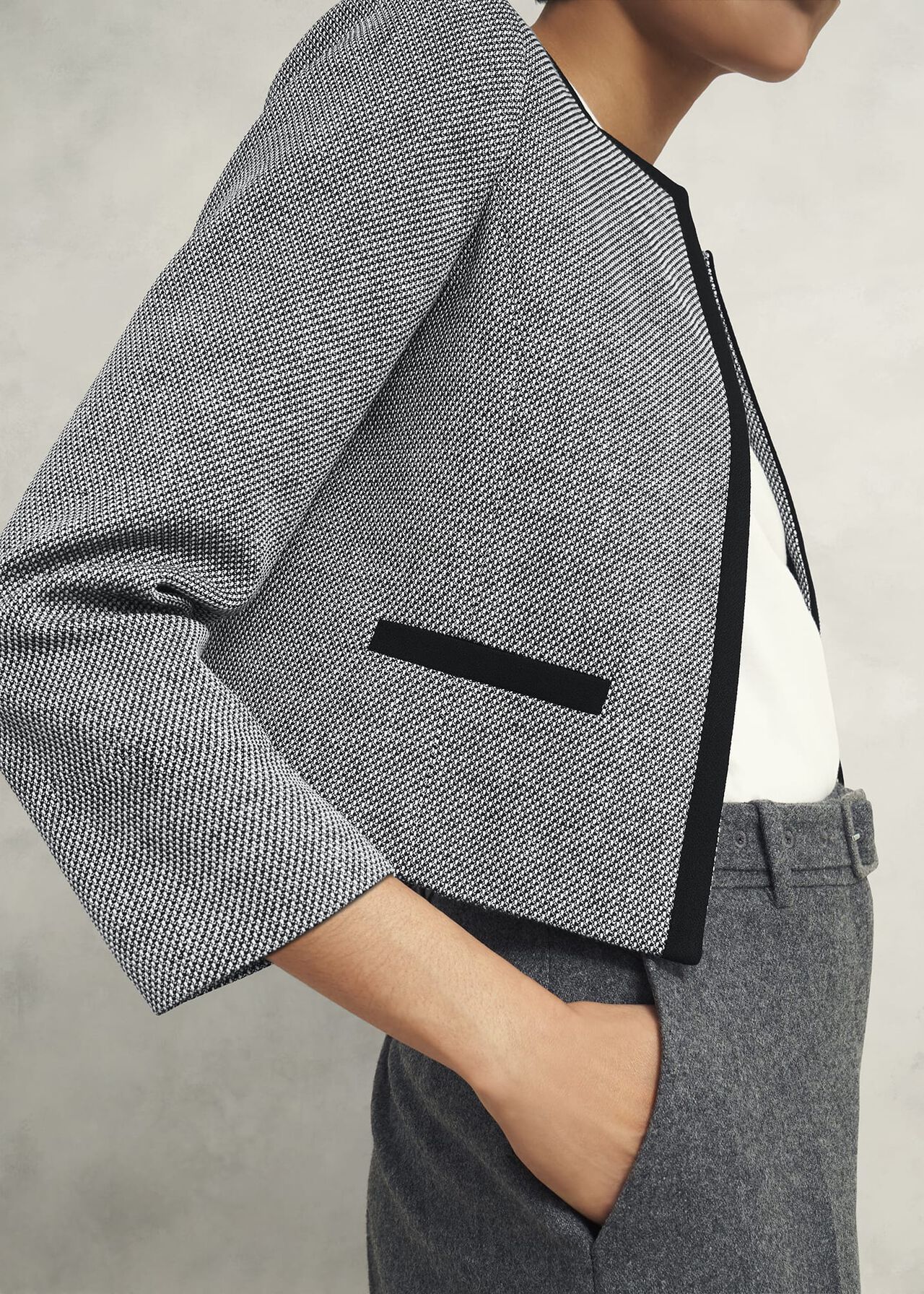 Nyra Jacket, Black Ivory, hi-res