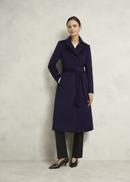 Livia Wool Coat, Midnight Purple, hi-res
