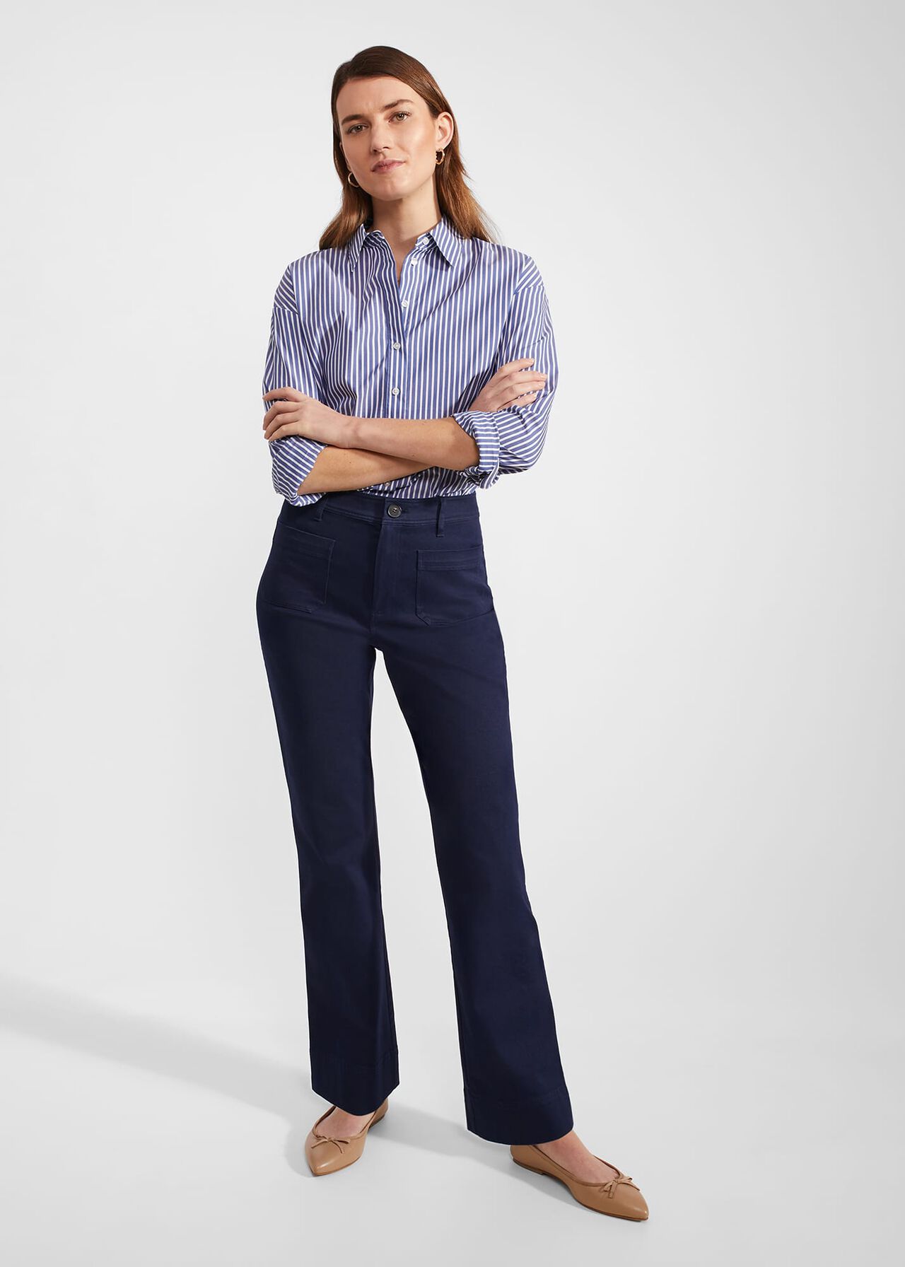 Thursday's Workwear Report: Editor High-Waisted Trouser Flare Pant 