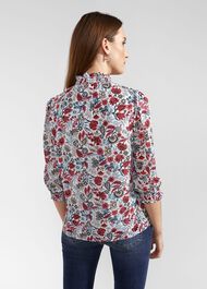 Giovanna Blouse, Ivory Multi, hi-res
