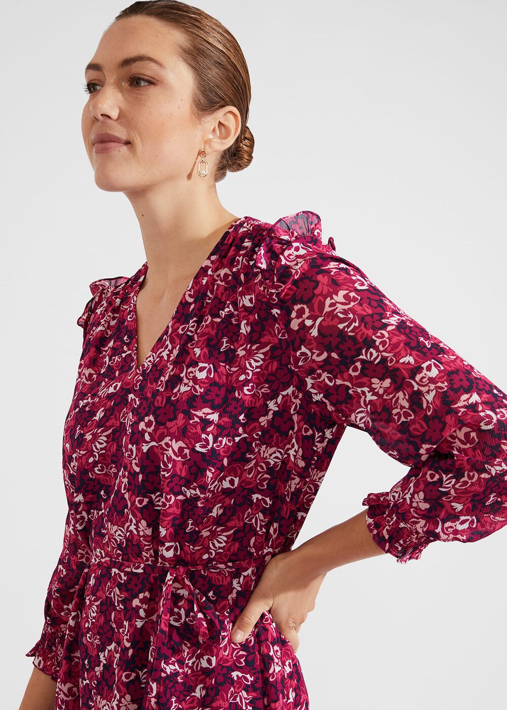 Elaina Dress, Purple Multi, hi-res