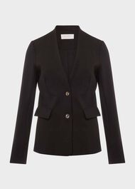 Adalee Ponte Blazer, Black, hi-res