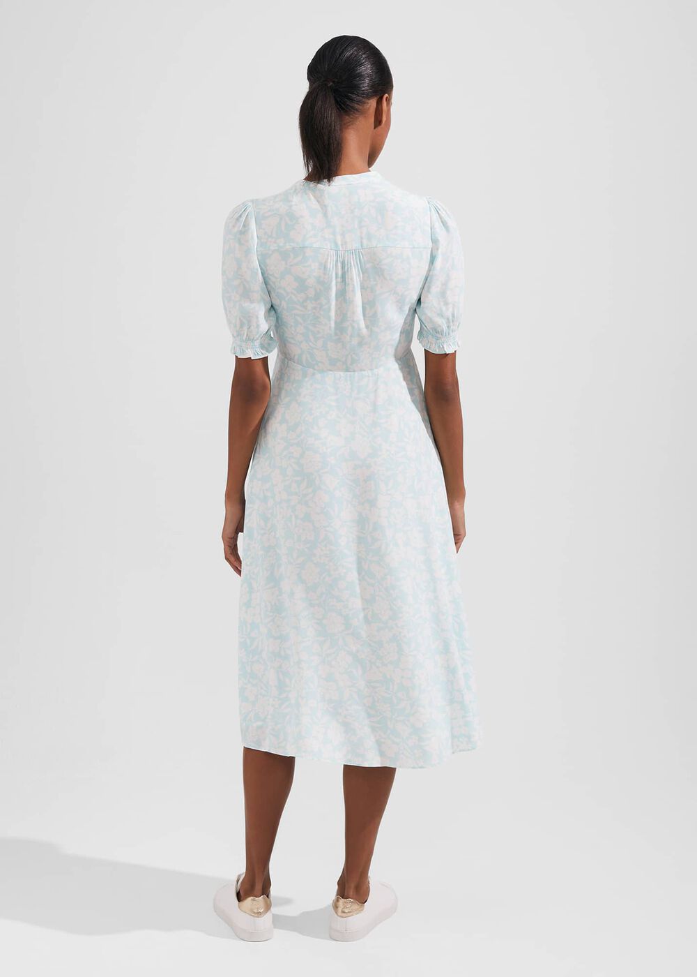 Helen Dress, Blue Ivory, hi-res