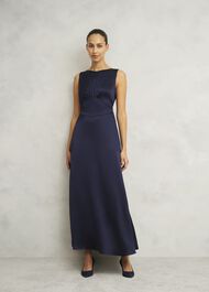 Petite Jemma Dress, Midnight Navy, hi-res