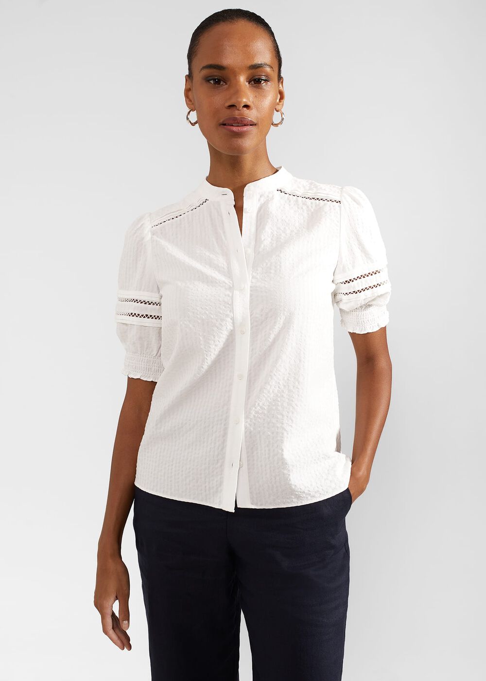 Alexandria Blouse, Ivory, hi-res