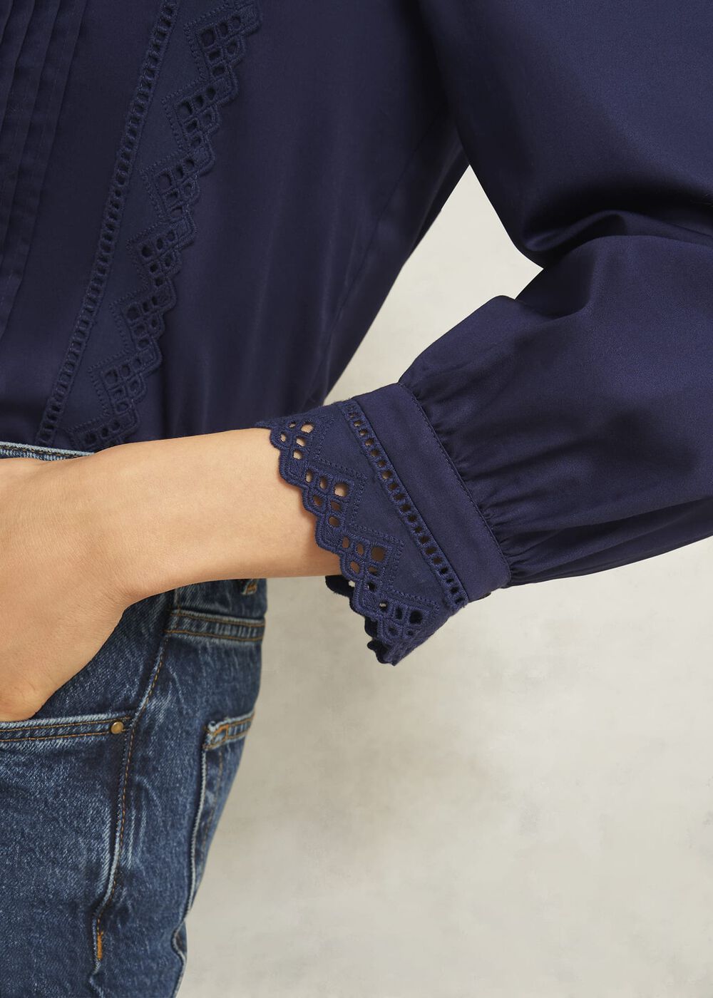 Cici Blouse, True Navy, hi-res