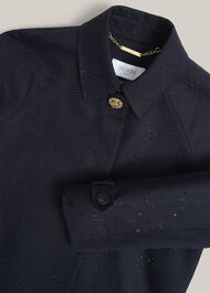 Vivienne Shower Resistant Trench, Navy, hi-res