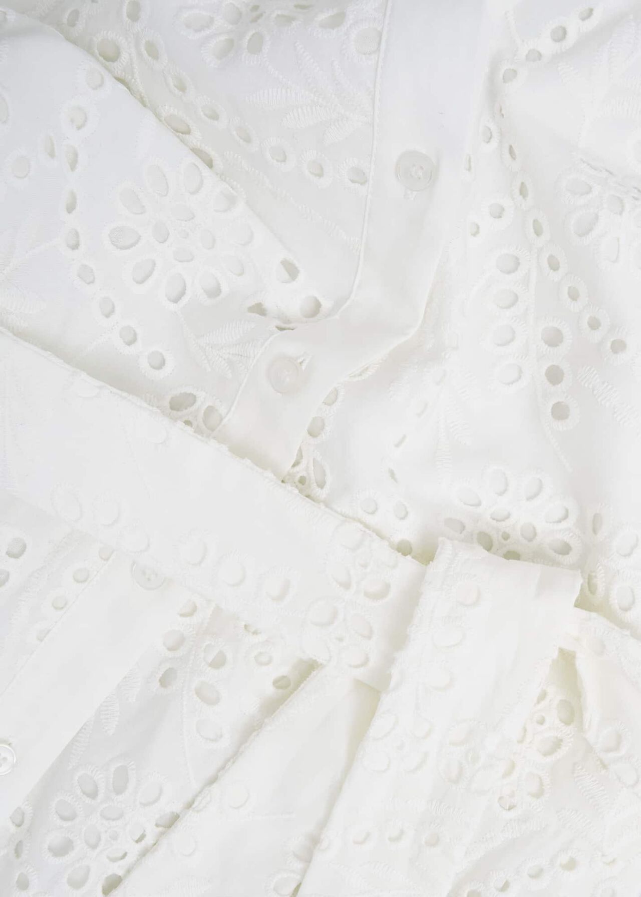 Rosanna Broderie Dress, Hobbs White, hi-res