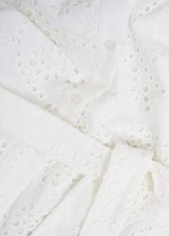 Rosanna Broderie Dress, Hobbs White, hi-res