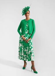 Michelle Cotton Cardigan, Cilantro Green, hi-res