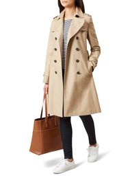 Saskia Water Resistant Trench Coat, Mocha, hi-res