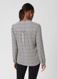 Arabella Blouse, Navy Ivory, hi-res