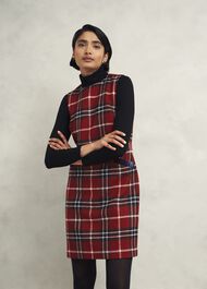 Amaris Wool Dress, Red Multi, hi-res