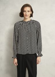 Hewlett Geo Top, Black Cream, hi-res