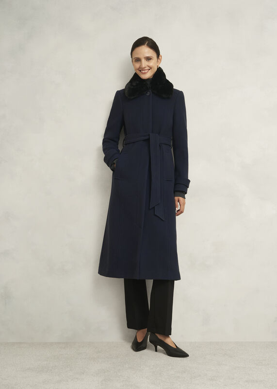 Petite Celeste Wool Blend Coat