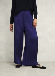 Orla Pleated Trousers, Rich Blue, hi-res