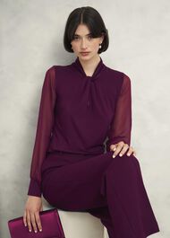 Ashley Top, Warm Plum, hi-res