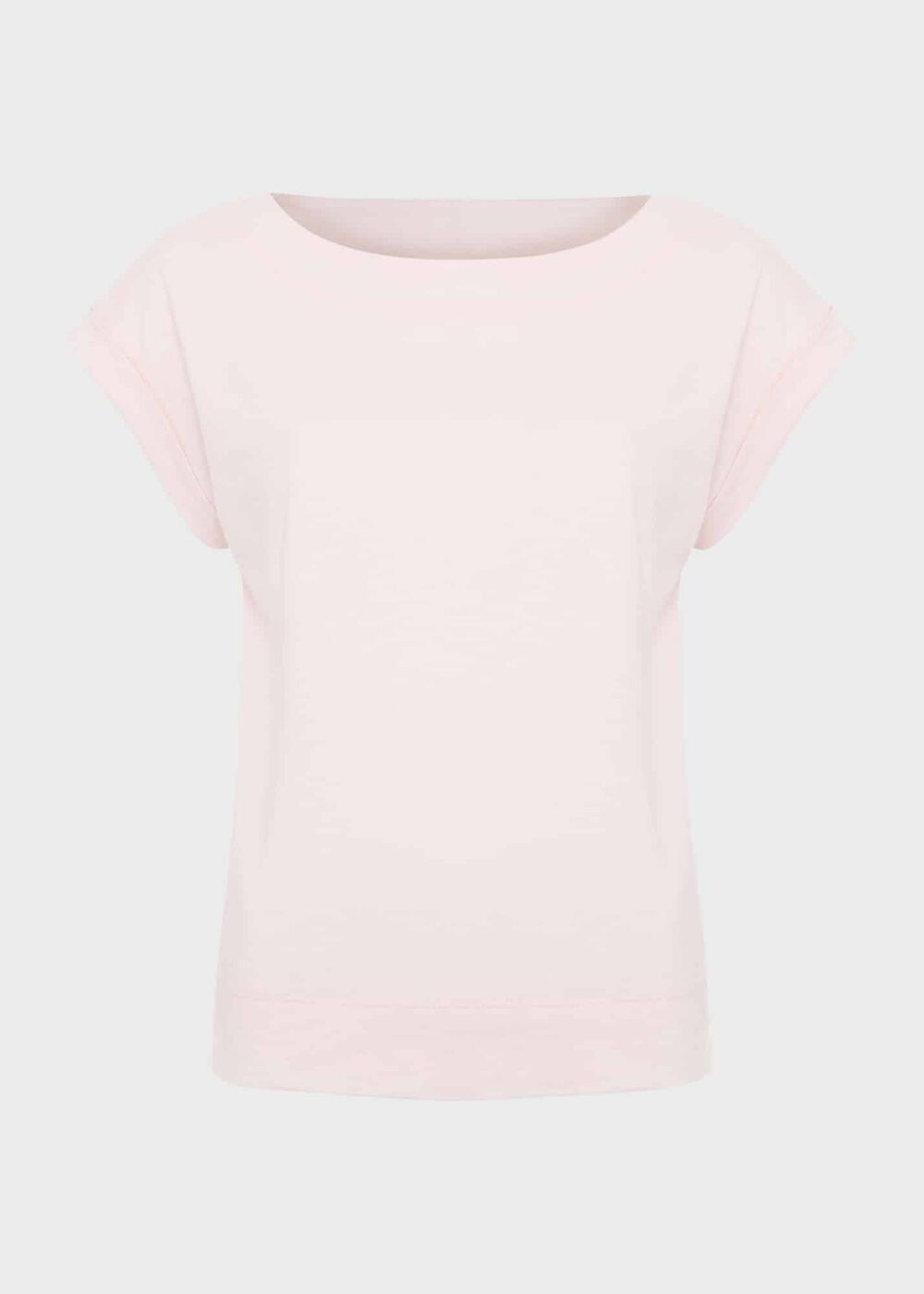 Alycia Cotton Slub T-Shirt, Pale Pink, hi-res