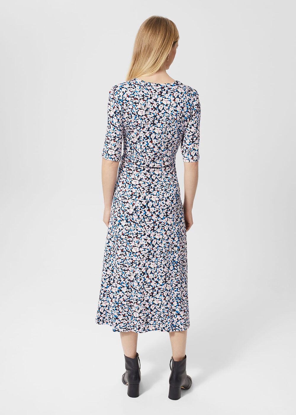 Petite Frankie Dress, Navy Multi, hi-res