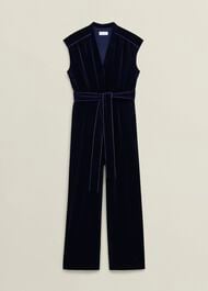 Olive Jumpsuit, Midnight Navy, hi-res