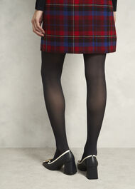 60-Denier Opaque Black Tights, Navy, hi-res