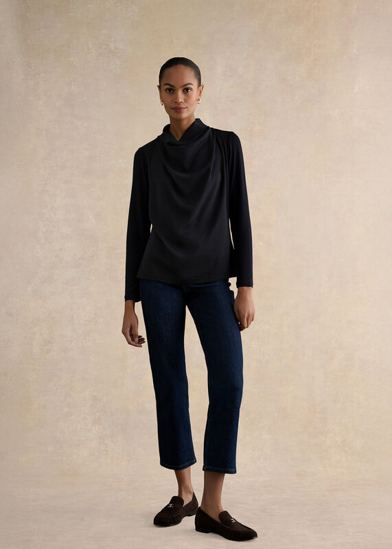 Arielle Cowl Neck Long Sleeve Blouse