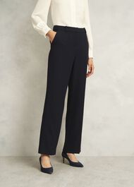 Ivy Straight Pants, Navy, hi-res