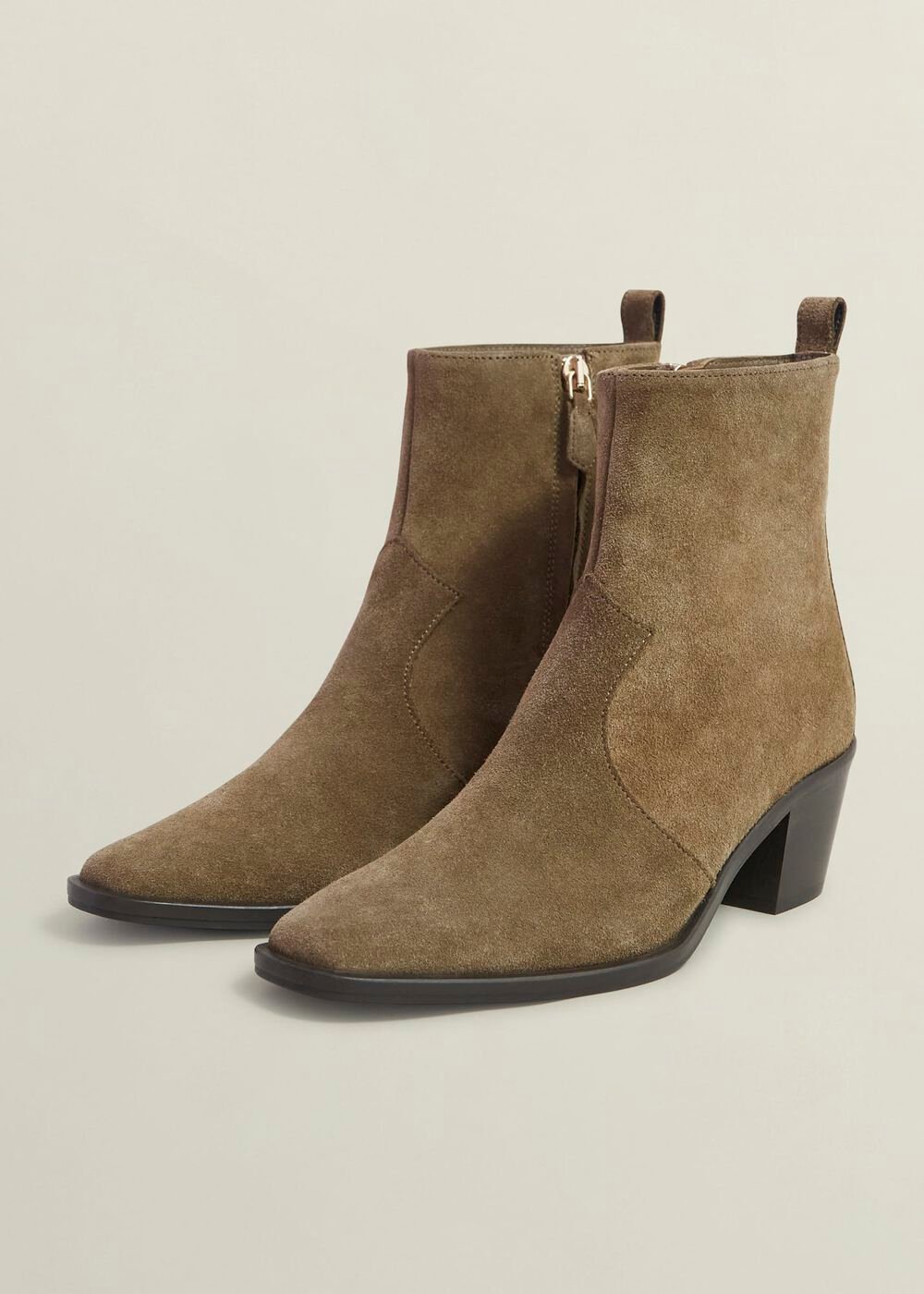 Frankie Western Boots, Dark Tan, hi-res