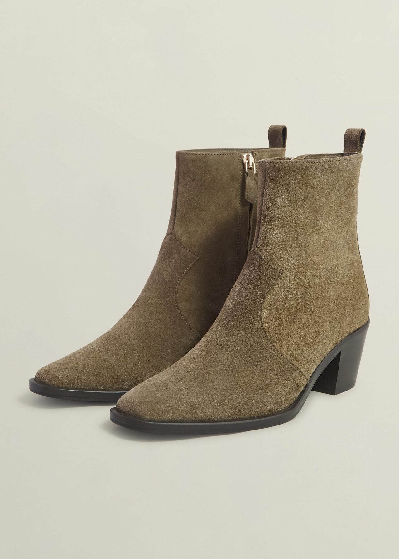 Frankie Western Boots, Dark Tan, hi-res