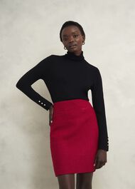 Rosa Skirt with Wool, Rowan Red, hi-res