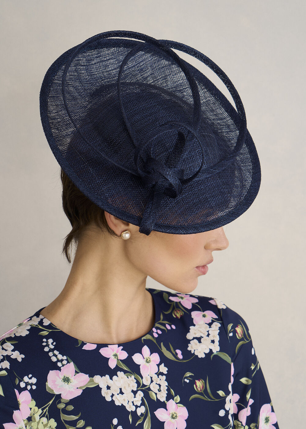 Shona Fascinator, Midnight Navy, hi-res