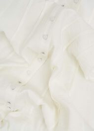 Burghley Seam Detail Shirt Dress, Ivory, hi-res