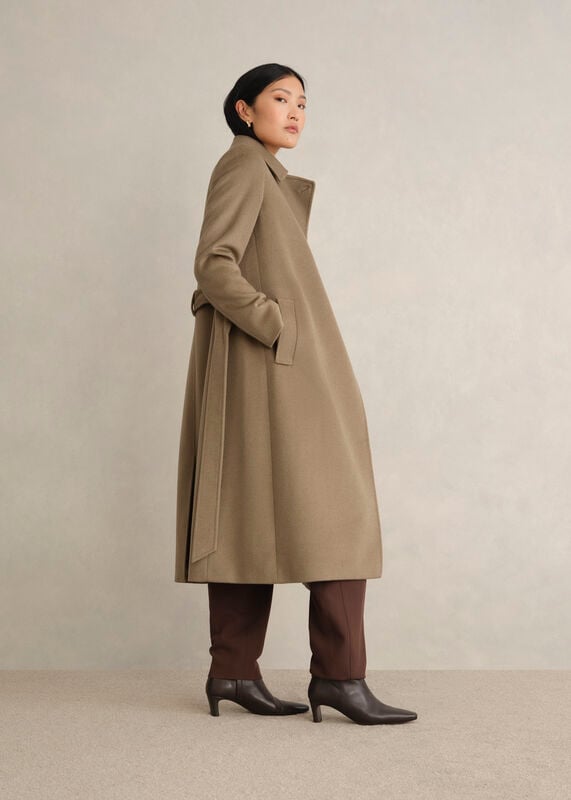 Livia Wool Wrap Coat