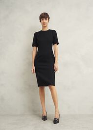 Casey Dress With Wool, Black, hi-res